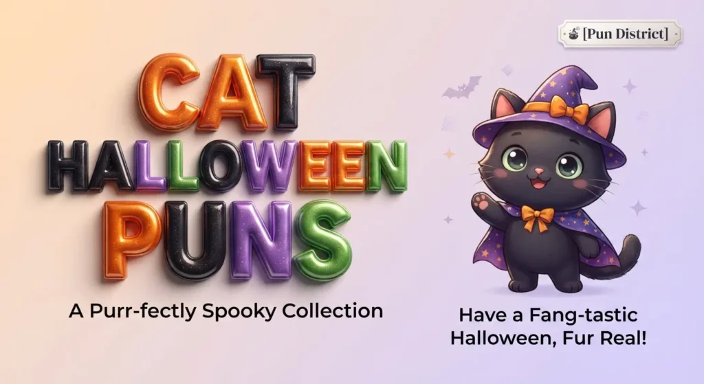 cat halloween puns