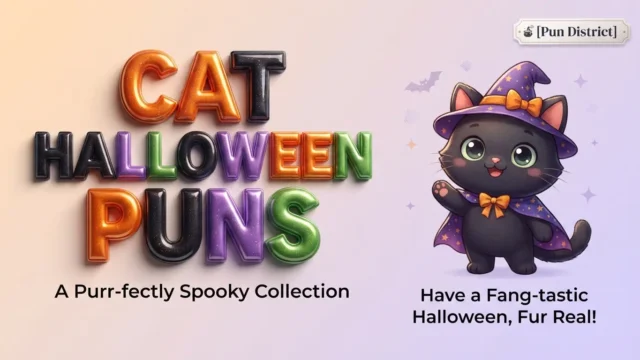 cat halloween puns
