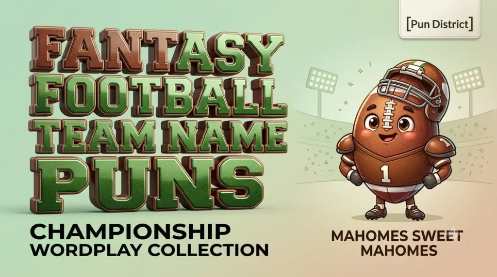 fantasy football team name puns