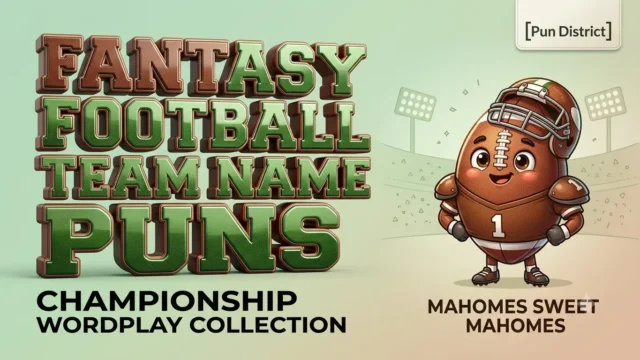 fantasy football team name puns
