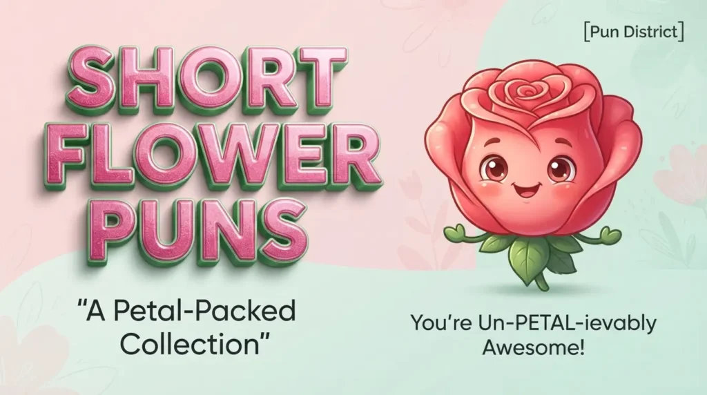 short flower puns