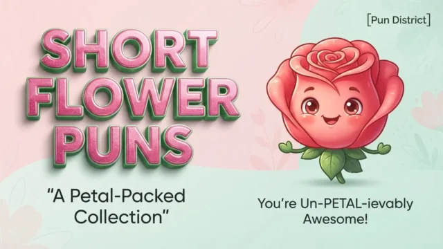 short flower puns