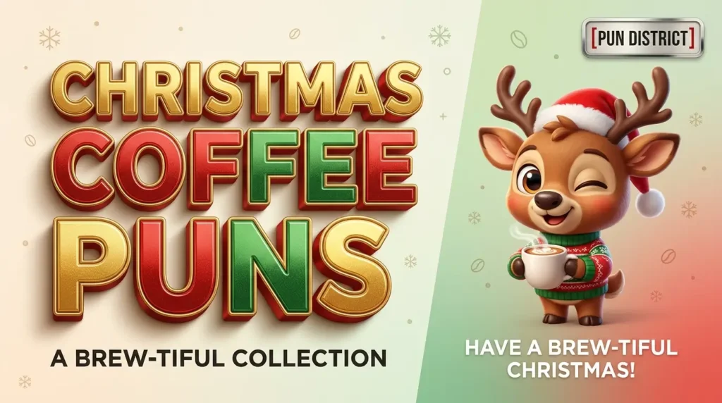 christmas coffee puns