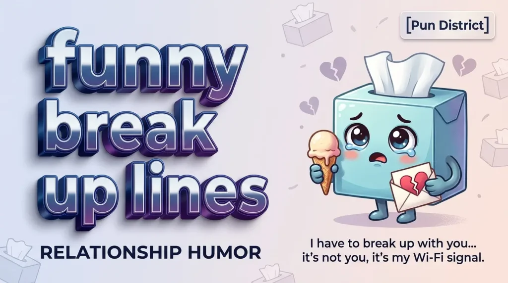 funny break up lines